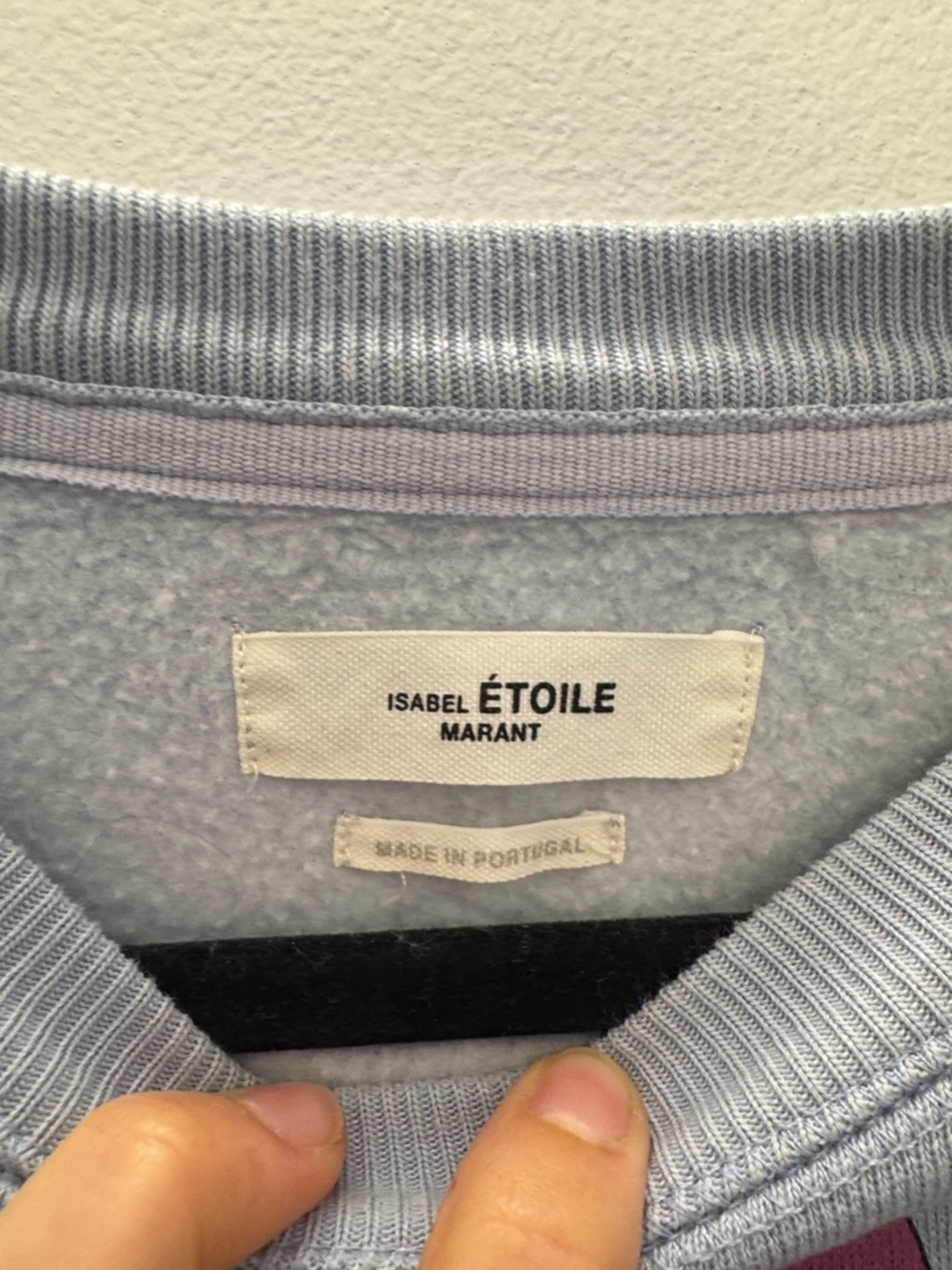 Isabel Marant Powder Blue Logo Graphic Sweatshirt Size 36 Small - Picture 3 of 6